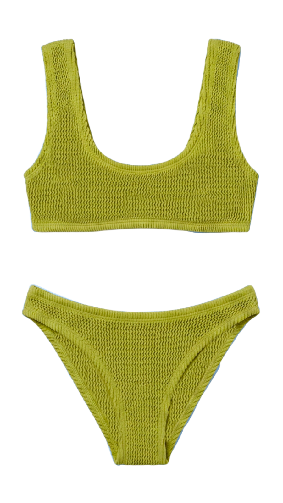 Frida Knit Top · Evergreen · Vista frontale · Bralette scollo quadrato Y2K verde smeraldo